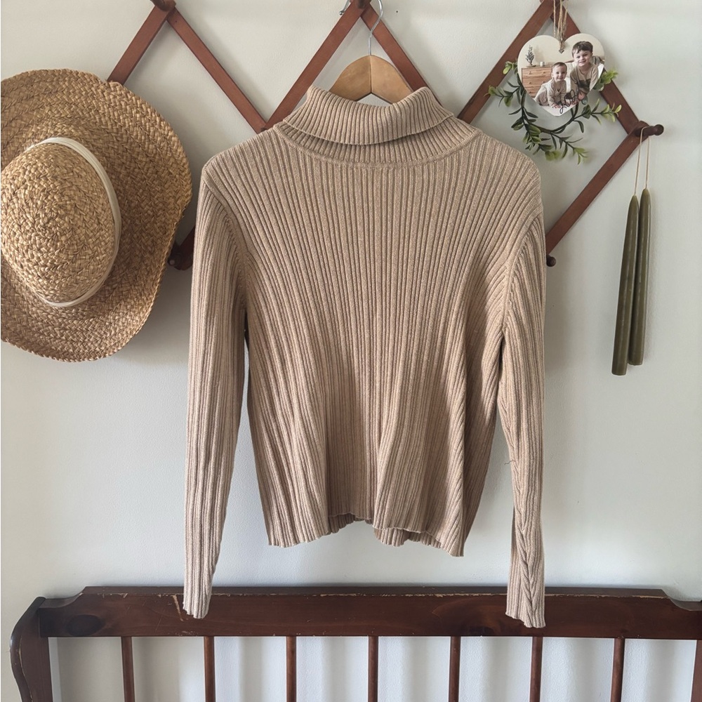 Vintage Cotton Sweater Turtleneck